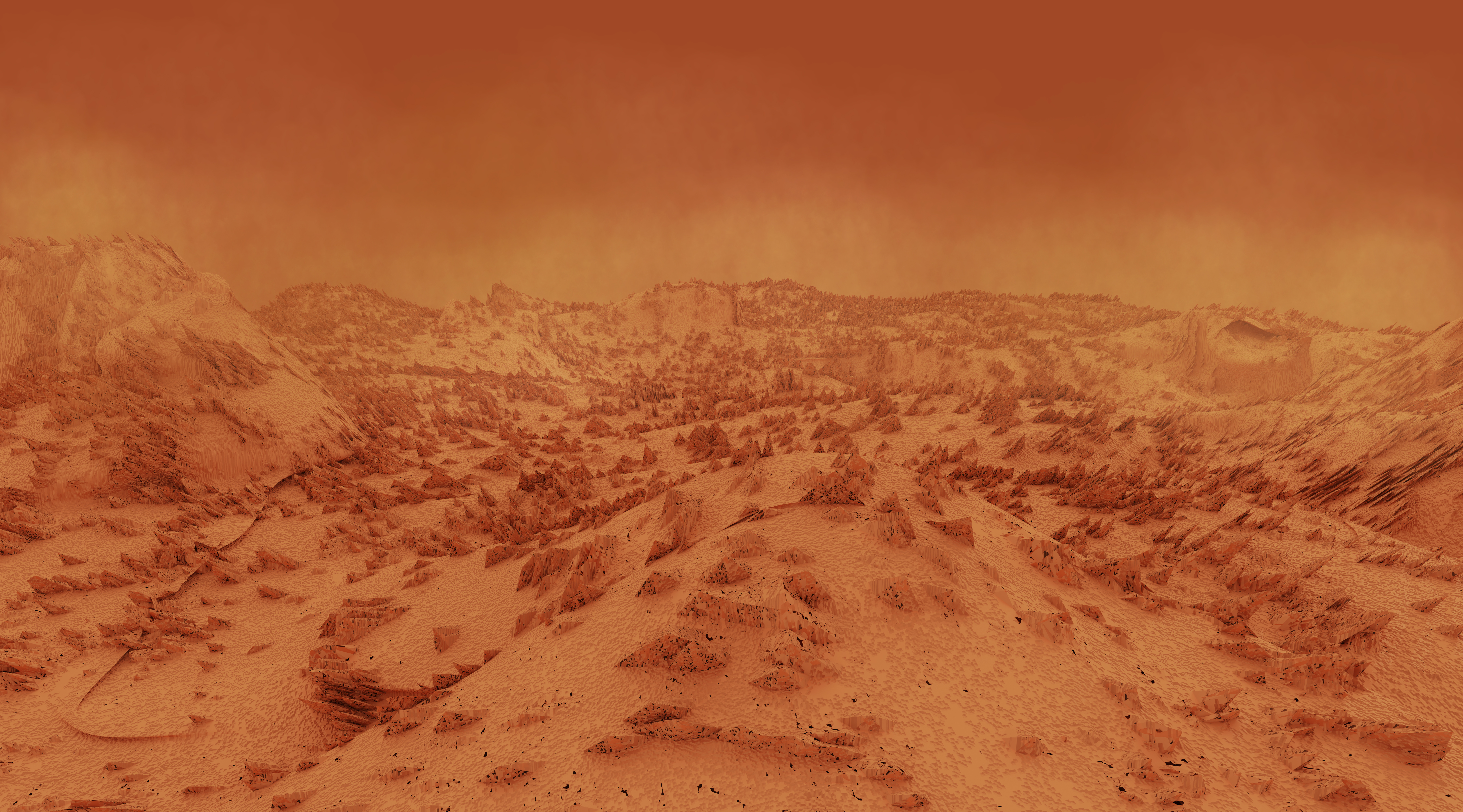 Red desert like Mars