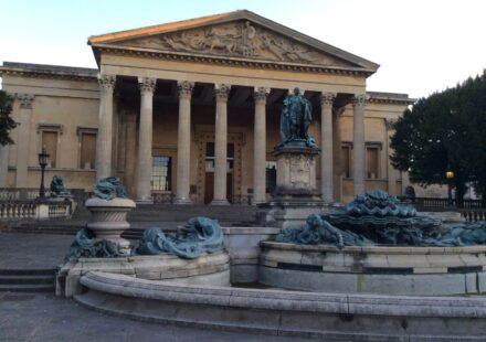 Photographed early in the morning of the Victoria Rooms, which houses the University of Bristol's music department in Clifton, Bristol, England.