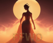 A Venusian woman emerges reborn to symbolise Inanna and Venus morning star