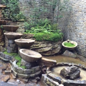 My photograph of the spring wells in Glastonbury